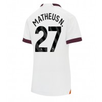 Manchester City Matheus Nunes #27 Bortatröja Kvinnor 2023-24 Korta ärmar